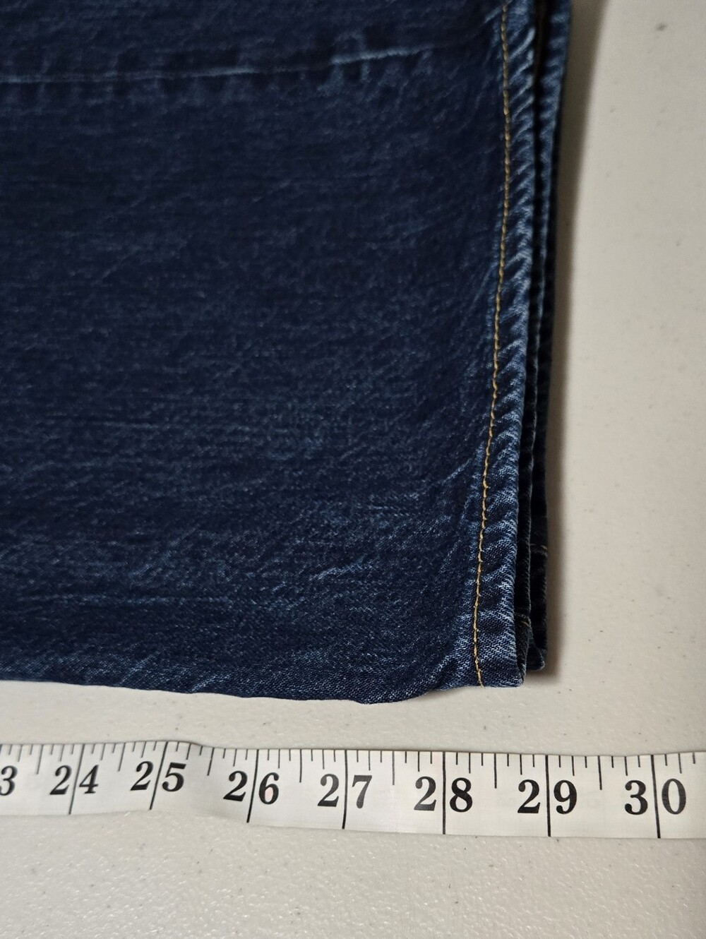 AE77 Premium Stovepipe Blue Organic Cotton Jeans Size 12 Short - Picture 9 of 13